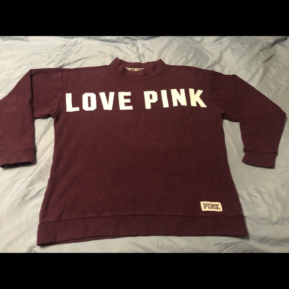 💥never wore💥 VS PINK shirt perfect for fall - Picture 2 of 5